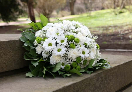Les fleurs pour un enterrement